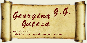 Georgina Guteša vizit kartica